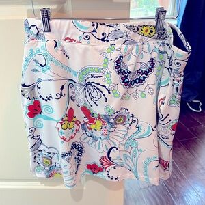 Callaway Women’s floral paisley Golf Skirt/Skort EUC SZ L